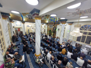 بالصور: صلاة وخطبة عيد الفطر في مسجد النزهة بمدينة يافا 